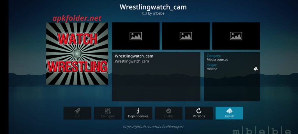 Wrestling Watch Kodi Addon